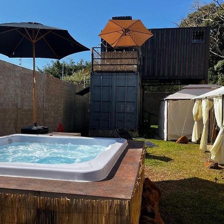 Torrinha Container-Spa Quente, Projetor Cine, Lareira, Churrasqueira-20Km De Brotas מראה חיצוני תמונה