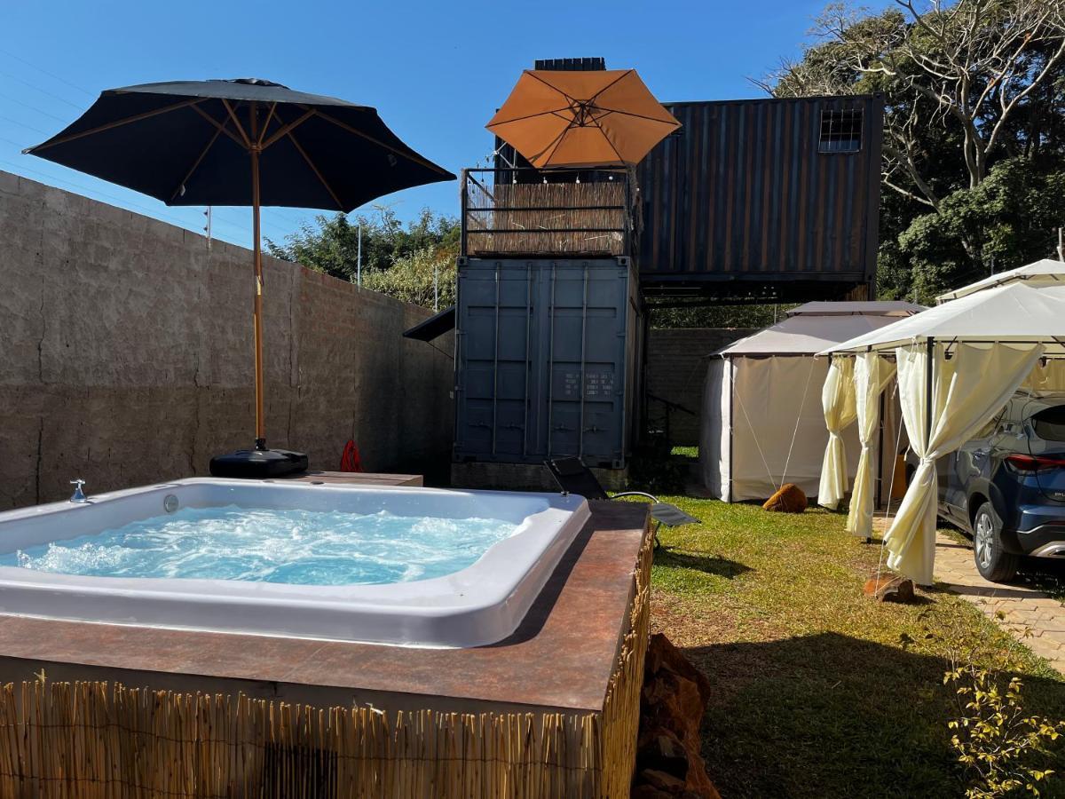 Torrinha Container-Spa Quente, Projetor Cine, Lareira, Churrasqueira-20Km De Brotas מראה חיצוני תמונה